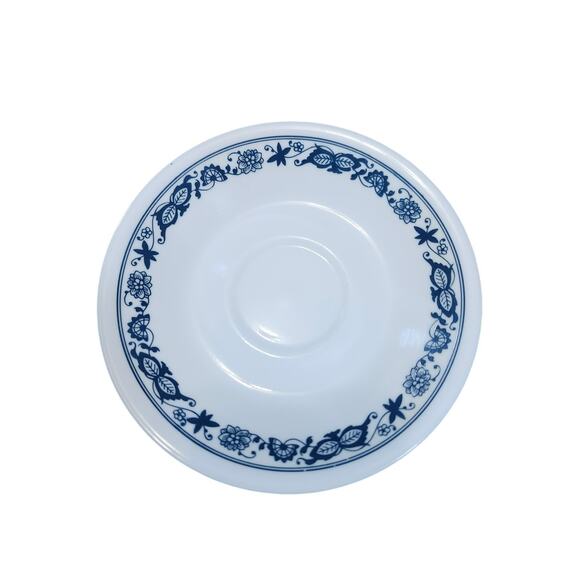 4 Corelle by Corning Old Town Blue Coffee Cups Saucers Plates Floral USA - Picture 6 of 7